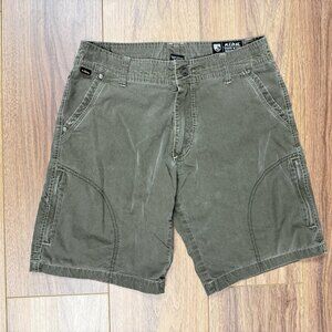 Kuhl Shorts Mens 32 Green Hiking Outdoor Patinadye